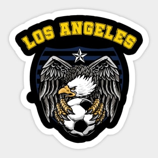 Los Angeles Soccer Sticker